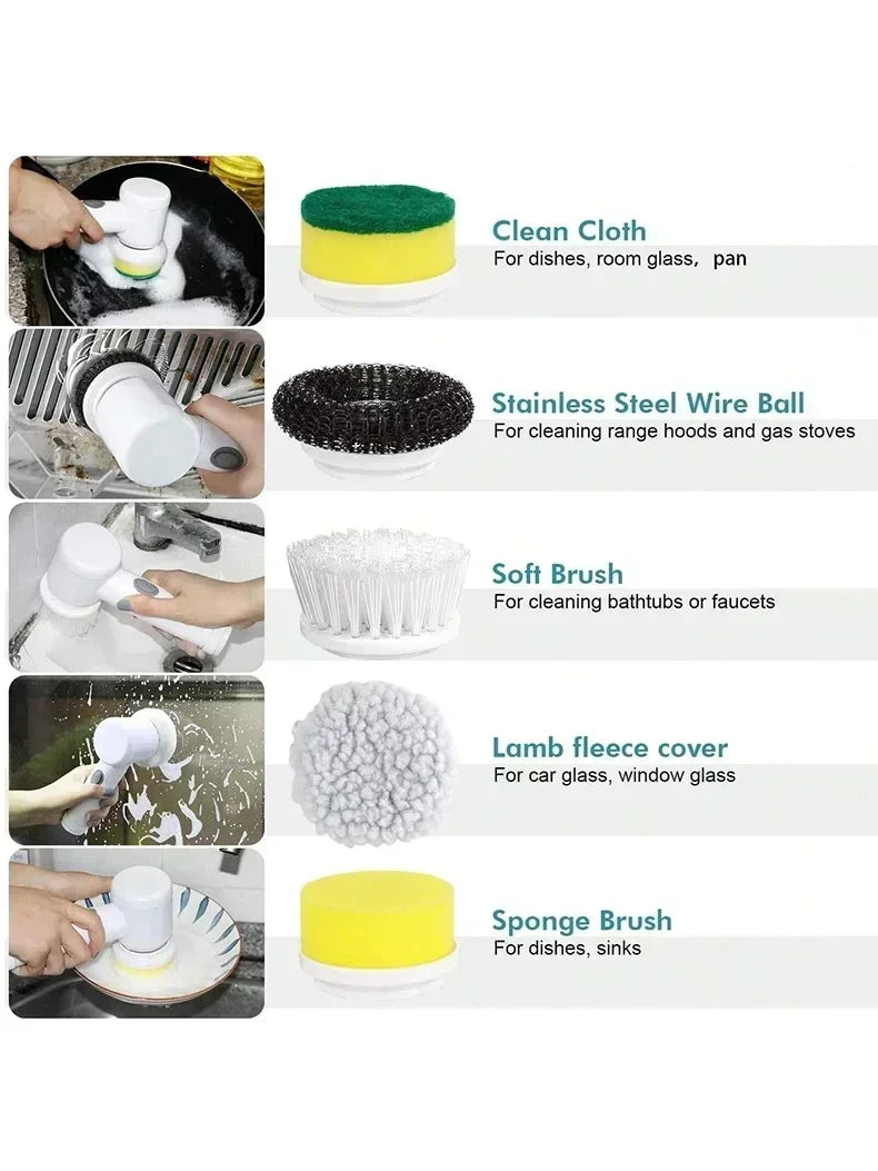 Cordless Electric Spin Scrubber