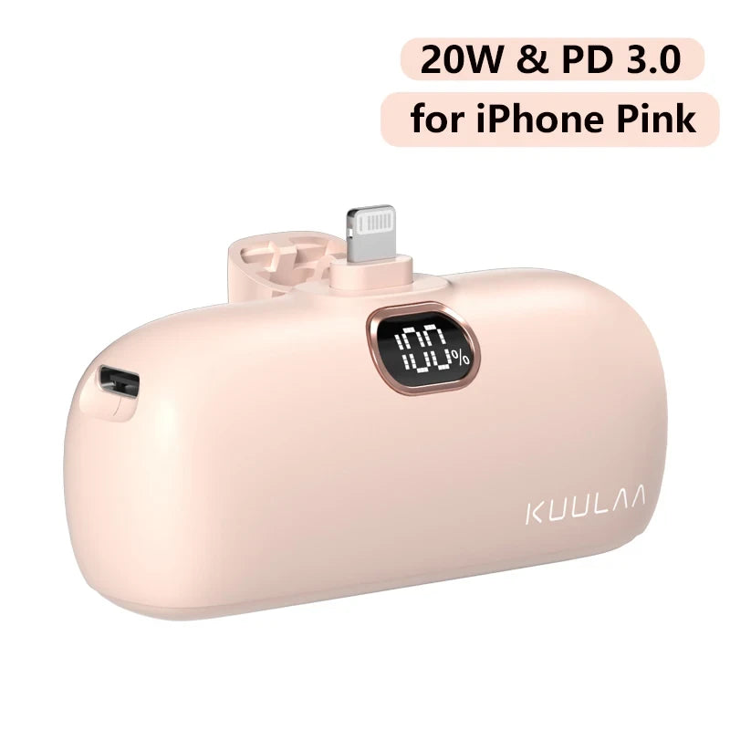 KUULAA 5000mAh Mini Power Bank