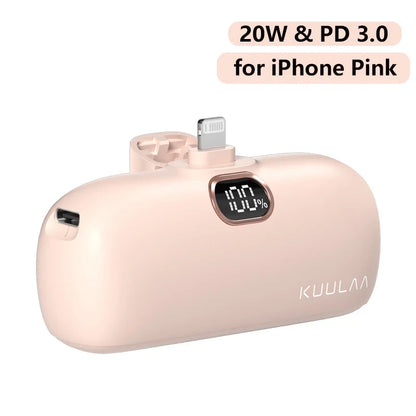 KUULAA 5000mAh Mini Power Bank