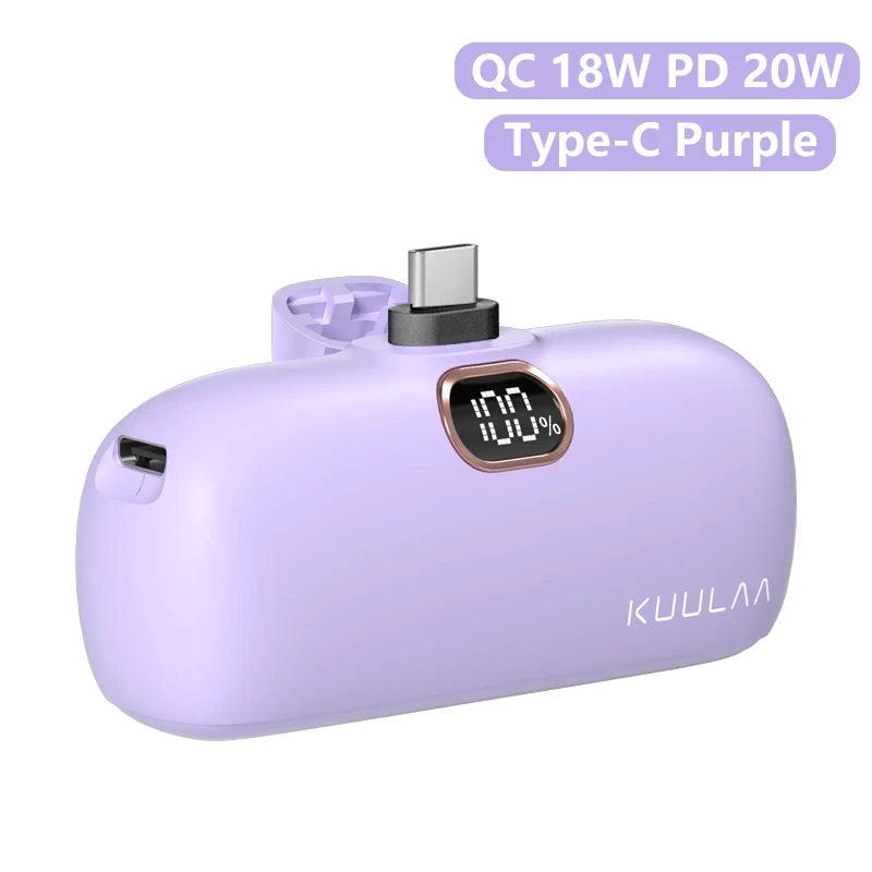 KUULAA 5000mAh Mini Power Bank