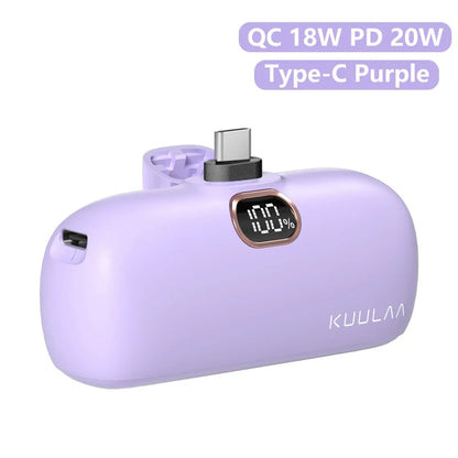 KUULAA 5000mAh Mini Power Bank