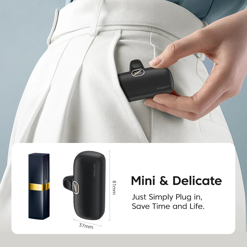 KUULAA 5000mAh Mini Power Bank